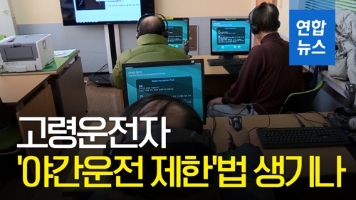 [영상] 고령운전자 교통안전 대책…'야간운전 제한' 법 개정 검토