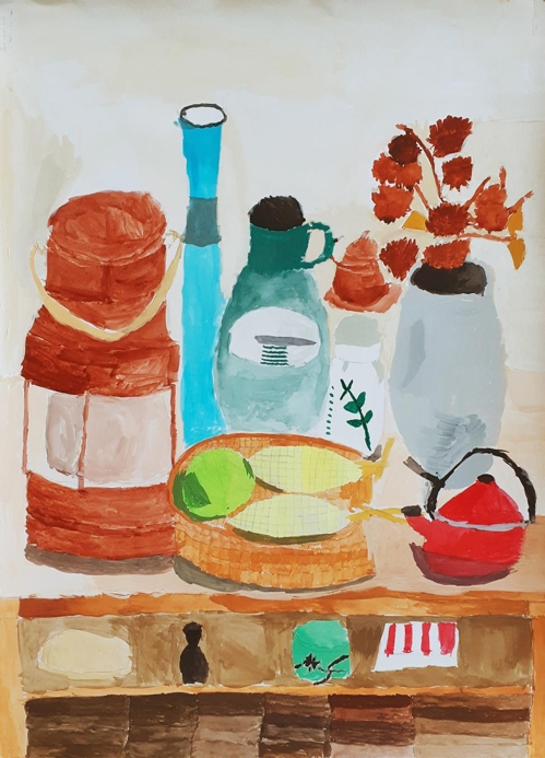³²È¿ÀÎ, °¡À» Á¤¹°, Á¾ÀÌ¿¡ ¼öä, 54.5¡¿39.2cm, 2013