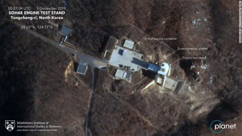 북한 위성 사진
