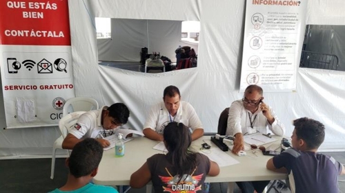 국제적십자위원회(ICRC)가 브라질 북부 호라이마 주에서 운영하는 난민 수용시설 [국제적십자위원회]
