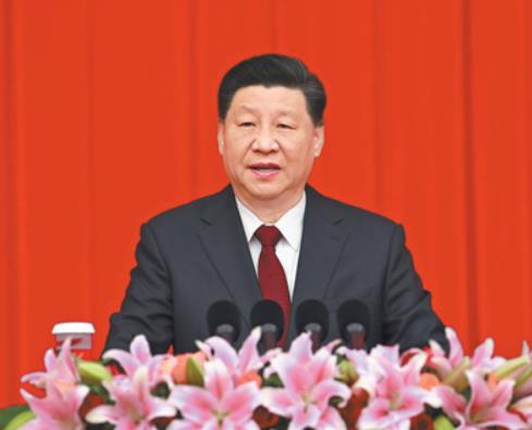 정협 다과회서 중요 연설한 시진핑 중국 국가 주석