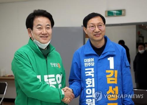 전주병 선거구에서 맞붙은 정동영·김성주 후보