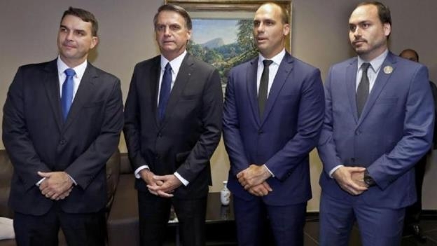 브라질 대통령과 세 아들
