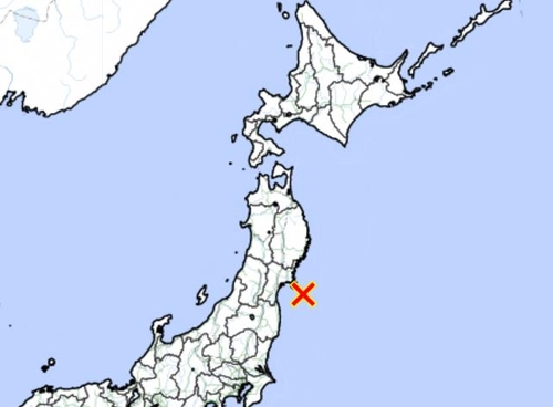 일본 미야기현 앞바다 규모 6.6 강진…"쓰나미 우려 없어"