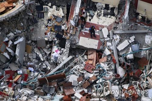 이스라엘 폭격으로 전파된 가자지구 주택가. [AP=연합뉴스] 