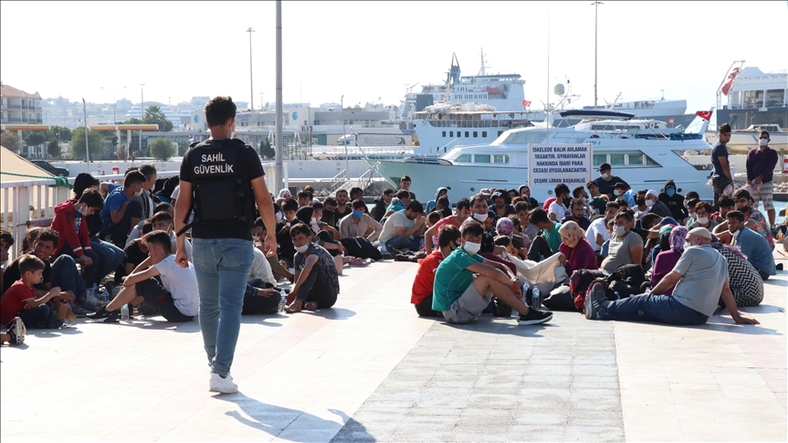 터키 해안경비대가 구조한 난민