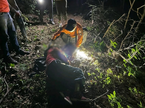 약초 캐다 실종된 노인 2명, 산속서 탈진 상태로 하루 만에 구조(종합)