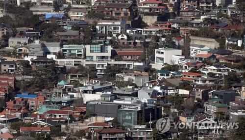 서울 평창동 단독주택 밀집지역 모습 [연합뉴스 자료사진]