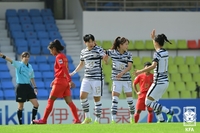 한국 여자축구, 미얀마 꺾고 아시안컵 2연승…이금민·지소연 골