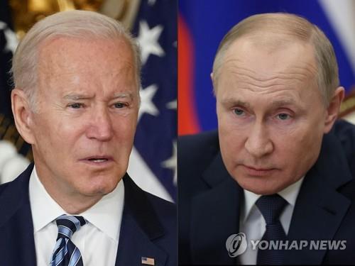 US President Joe Biden (left) and Russian President Vladimir Putin