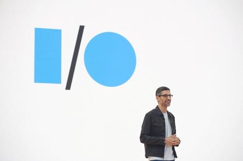 구글 I/O 2022에서 기조연설하는 순다르 피차이 구글 CEO