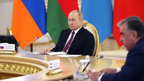 모스크바 CSTO 정상회의에 참석 중인 푸틴 대통령
