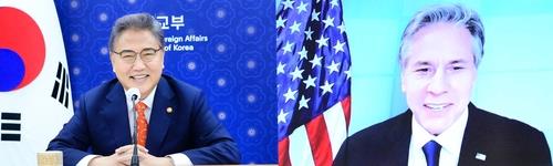 통화하는 박진 신임 외교부 장관과 토니 블링컨 미국 국무장관