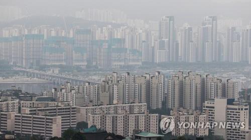 서울 남산에서 바라본 서울 시내 아파트의 모습<BR>[연합뉴스 자료사진]