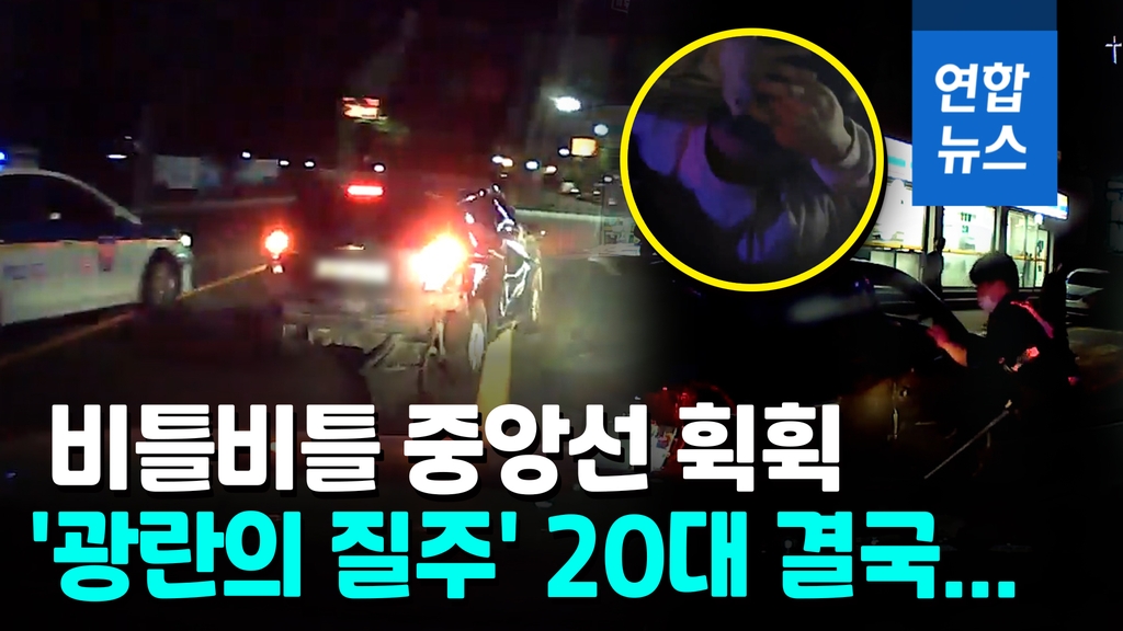 [영상] 훔친 차로 무면허 음주질주…16㎞ 달아나다 1시간만에 잡혀 - 2
