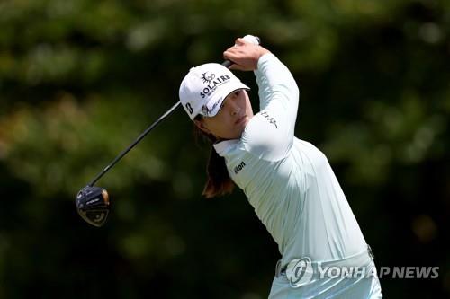세계랭킹 1위 고진영의 티샷.