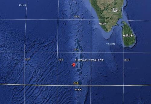 작년 5월 중국의 로켓 '창정-5B'호의 잔해가 추락한 인도양 해역