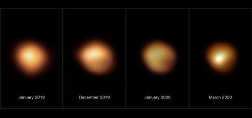 유럽남방천문대(ESO)의 SPHERE로 폭착한 베텔게우스 광도 변화