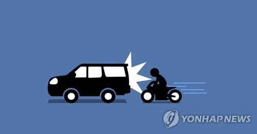 오토바이 - SUV 추돌사고 (PG)