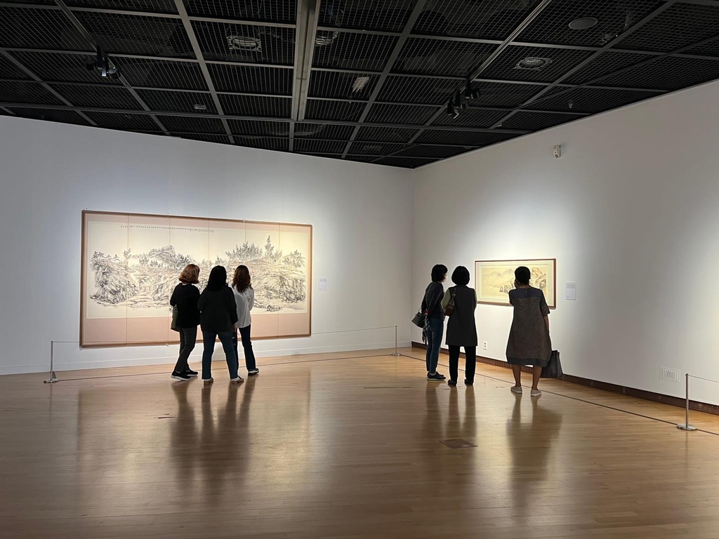 소정 변관식의 진양성 그림(1957년)