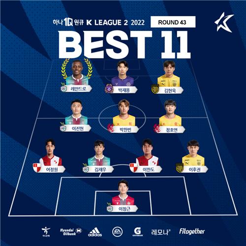 K리그2 43라운드 베스트11