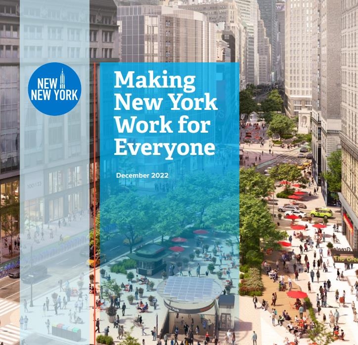'뉴 뉴욕 패널'의 뉴욕 도시 활성화 계획 보고서 표지