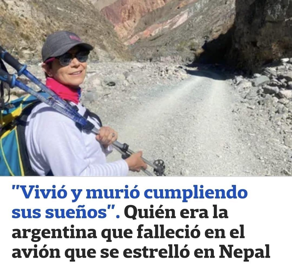 네팔 비행기 사고로 사망한 아르헨티나 관광객