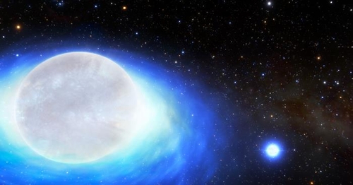 미래 '킬로노바' 조건을 갖춘 희귀 쌍성계 상상도 