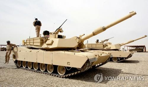 2010년 이라크 배치됐던 에이브럼스 M1A1 사진