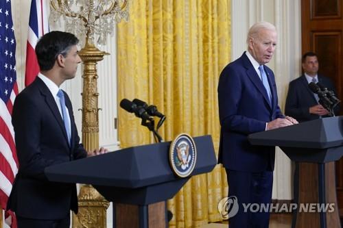 미영 정상 백악관 공동 기자회견
