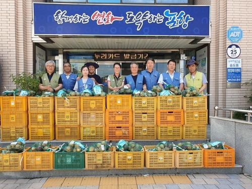 [경북소식] 포스코 포항제철소 에코팜봉사단 직접 키운 양파 기증