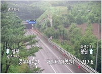 중부내륙고속도 충주IC 부근 터널 낙석…4시간 넘게 복구작업