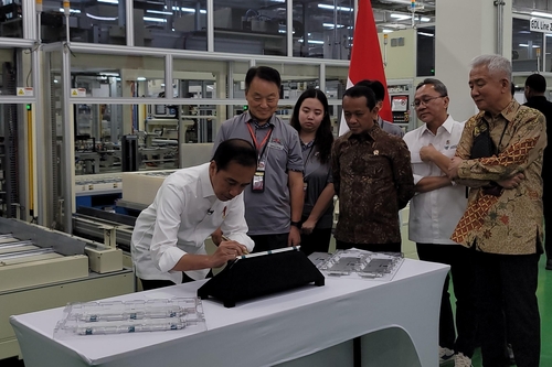 현대차그룹·LG엔솔 배터리공장 찾은 조코 위도도 인도네시아 대통령