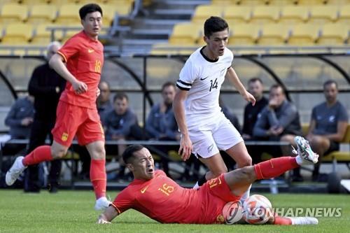 3월26일 웰링턴에서 뉴질랜드와 친선경기하는 중국축구대표팀(기사와 관계없음)