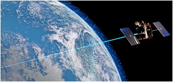 유텔셋 원웹의 위성망을 활용한 한화시스템 '저궤도 위성통신 네트워크' 가상도