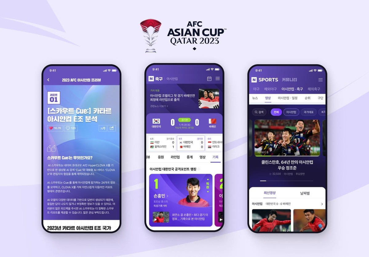 Naver publishes Qatar Asian Cup report using AI service