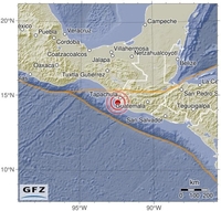 멕시코 치아파스 해안 인근 규모 6.3 지진