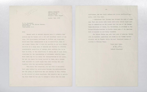 "나치 핵개발 전에"…아인슈타인, 루스벨트에 쓴 편지 경매에