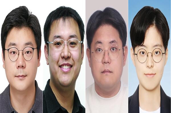 왼쪽부터 하성룡, 송지훈, 김동영, 황혜정 기자.
