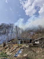 경북 영주 산불, 헬기 5대 투입 46분만에 진화…확산 막아(종합)