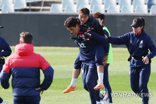 여자 월드컵 당시 발목을 다친 류지수