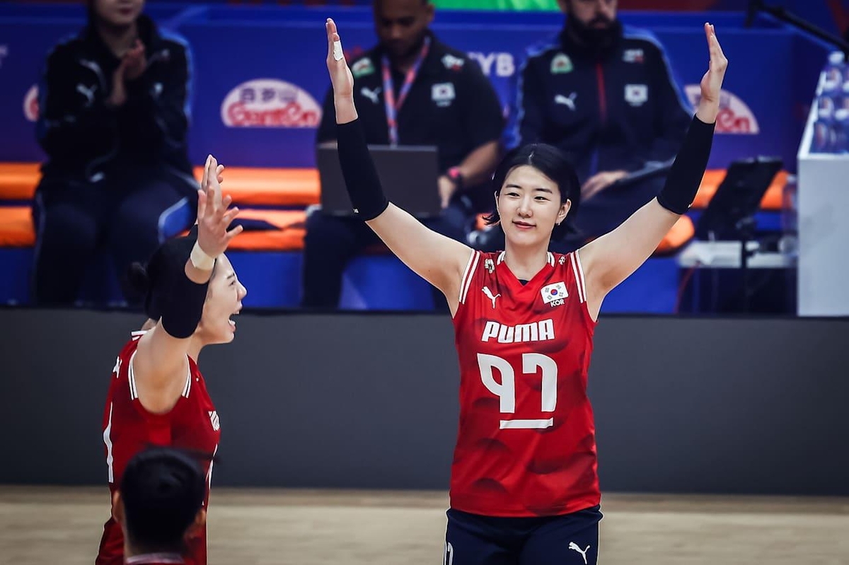 한국 여자배구, VNL '1승 목표'로 삼은 체코에 2-3 패배