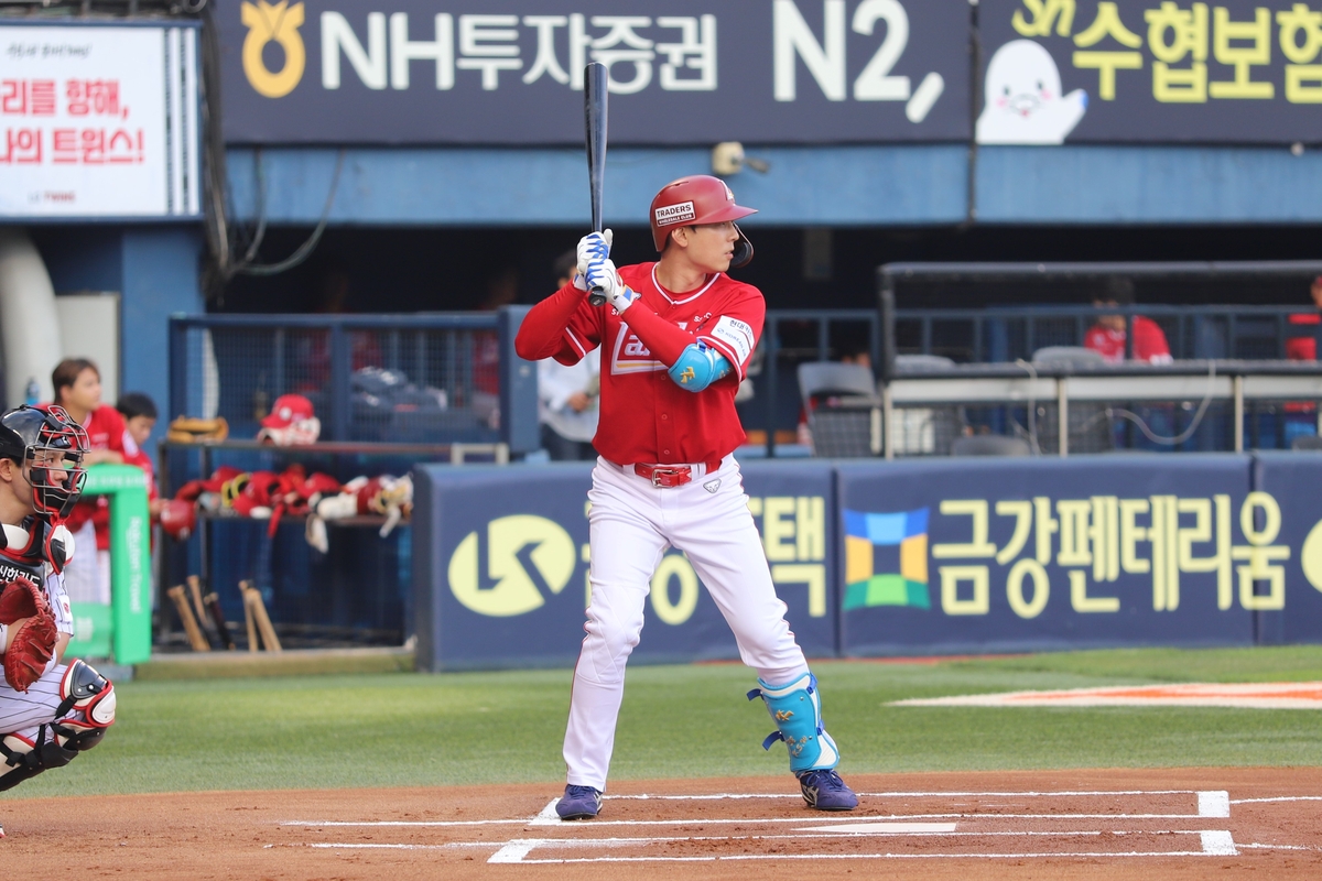 10일 LG전에 출전한 SSG 김성욱