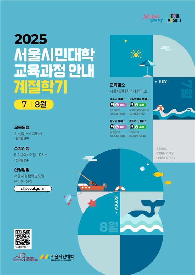 서울시민대학 계절학기 개강…광복 80주년 특강 등 136개 강좌