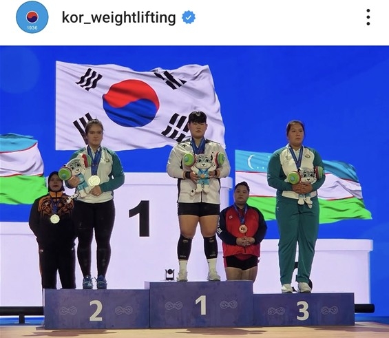 이하은, 아시아주니어역도선수권 여자 최중량급 금메달 3개 수확