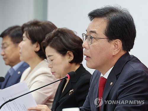 송언석 "당사 압수수색은 반인권적 야당탄압…일절 협조 못 해"