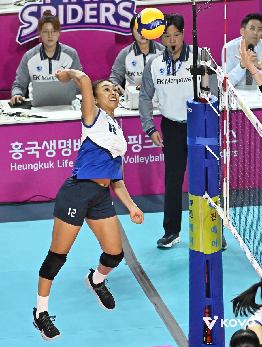 공격하는 현대건설의 자스티스