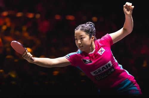 탁구 신유빈, WTT 몽펠리에 대회서 양샤오신 꺾고 16강 진출