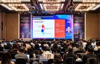 구르키라트 싱 부사장이 지난 12일, '2025 글로벌 오픈이노베이션 위크 - 바이오헬스' 행사에서 '전략적 파트너십을 통한 혁신 신약 개발 가속화'를 주제로 강연을 진행하고 있다. [한국릴리 제공]