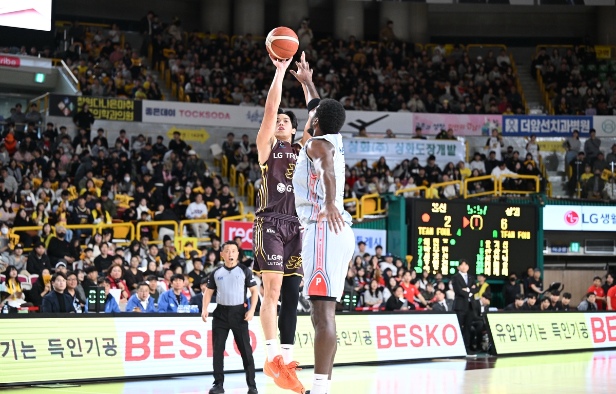 '타마요 24점' 프로농구 LG, 현대모비스 완파…선두 질주